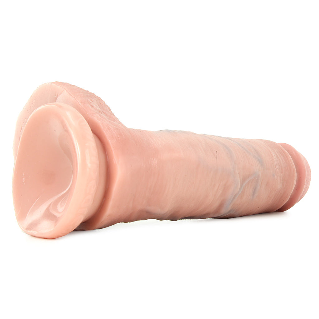 King Cock 8 Inch Cock with Balls in Flesh Dildo Sex Toys > Realistic Dildos