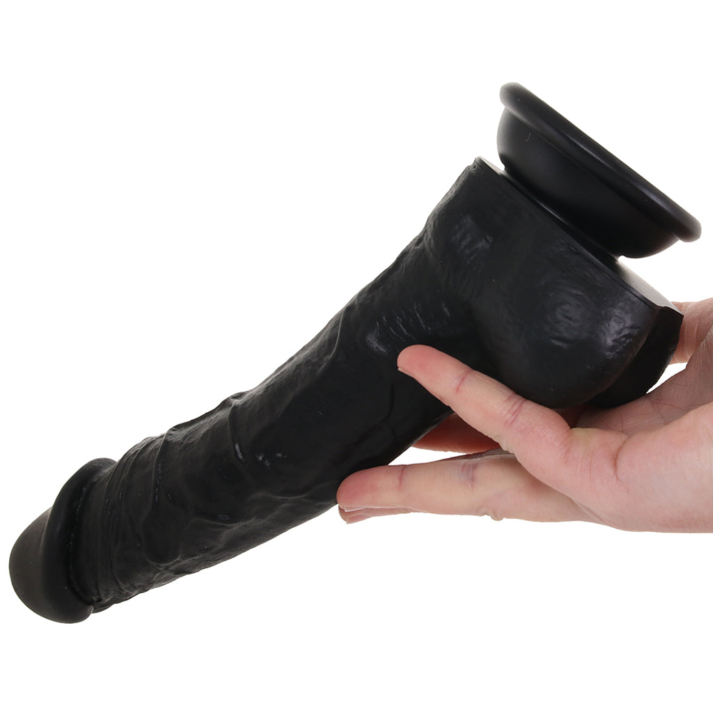 Large Silicone Colours Dildo in Black Dildo Sex Toys > Large Dildos
