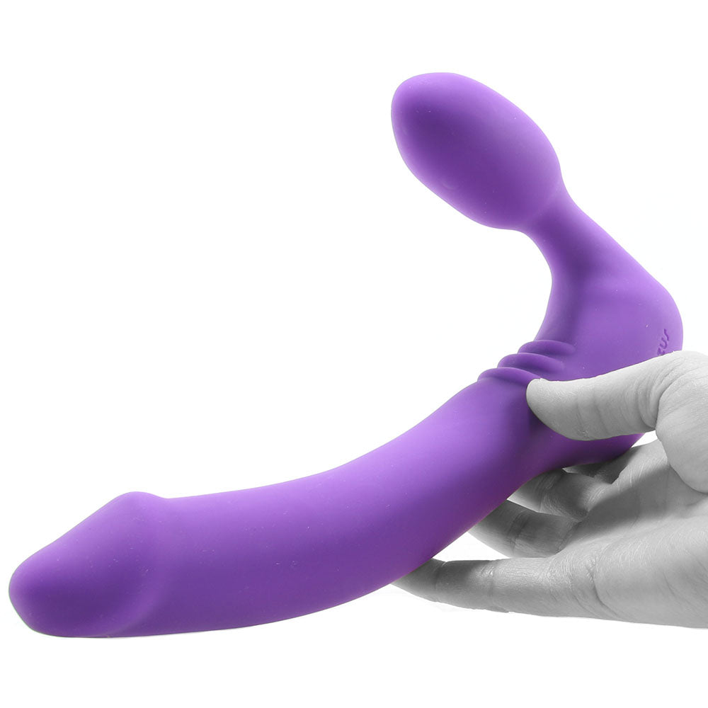 Strapless Original Double Vibrating Dildo in Violet Vibrators > Strap-On & Wearable