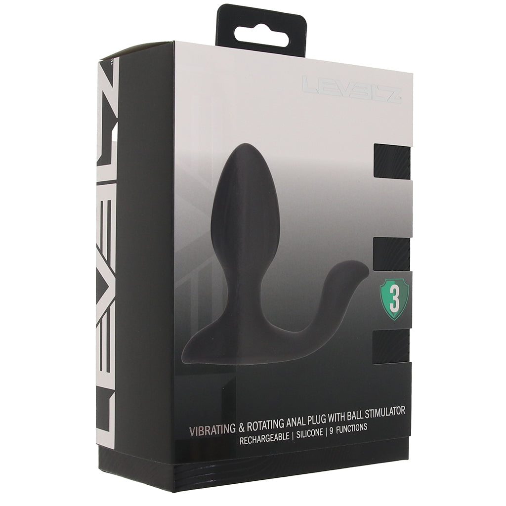 LEVELZ Rotating Anal Plug with Ball Stimulator Anal Sex Toys > Butt Plugs