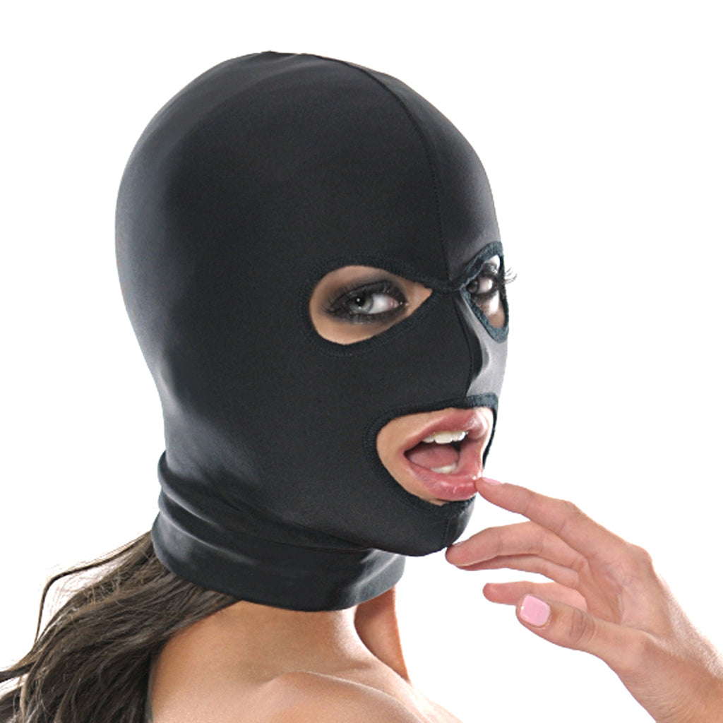 Fetish Fantasy Spandex 3 Hole Hood Bondage and Fetish > Pleasure Masks and Dress Up Play