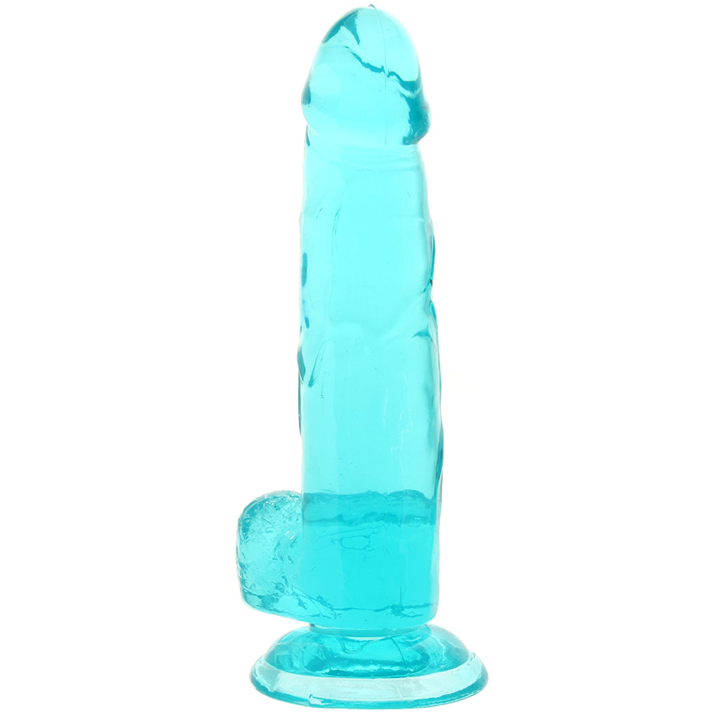 Size Queen 6 Inch Jelly Dildo in Teal Dildo Sex Toys > Realistic Dildos