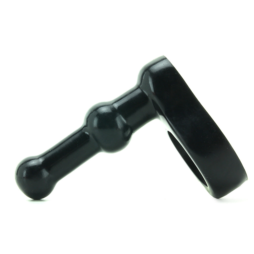 Platinum Silicone The Double Dip in Black Anal Sex Toys > Butt Plugs