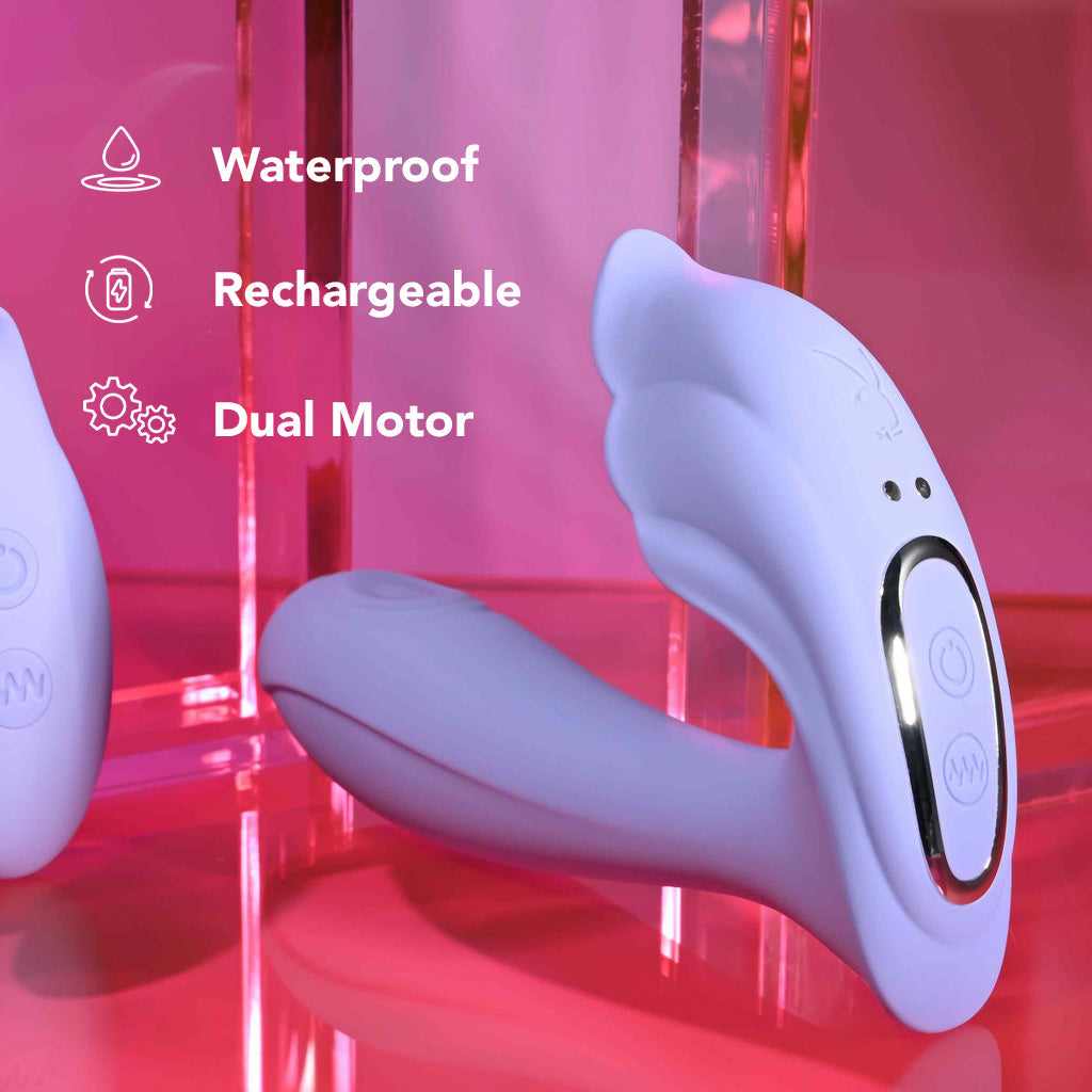 Playboy Lilac Fantasy Wearable Vibe Vibrators > Wearable & Panty Vibrators
