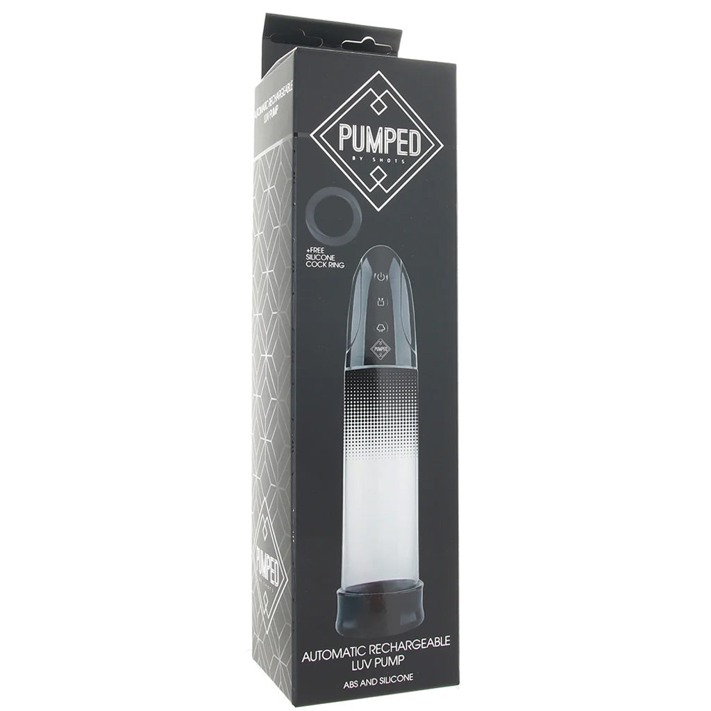 Pumped Rechargeable Automatic Luv Pump in Black Male Enhancement > Penis Pumps