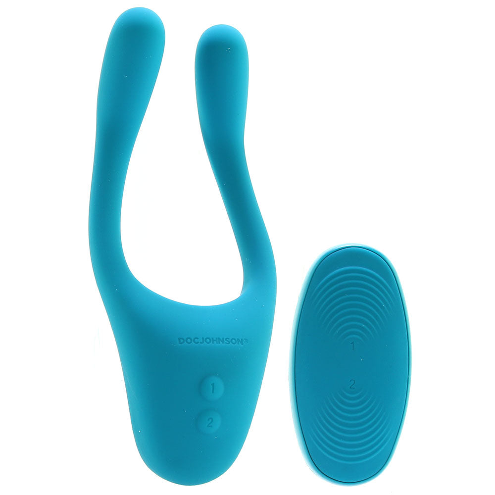Tryst V2. Multi-Erogenous Silicone Vibe in Teal Vibrators > Clitoral Stimulators
