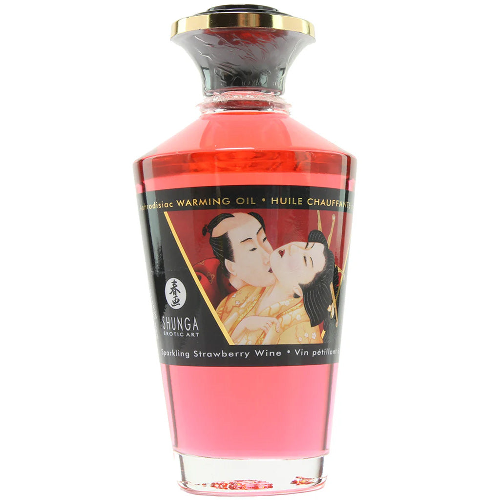 Aphrodisiac Warming Oil 3.5oz/100ml in Sparkling Strawberry Sensual Love > Massage