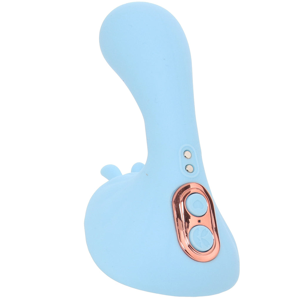 Averi Dual Stimulator Vibe in Blue Vibrators > Clitoral Stimulators