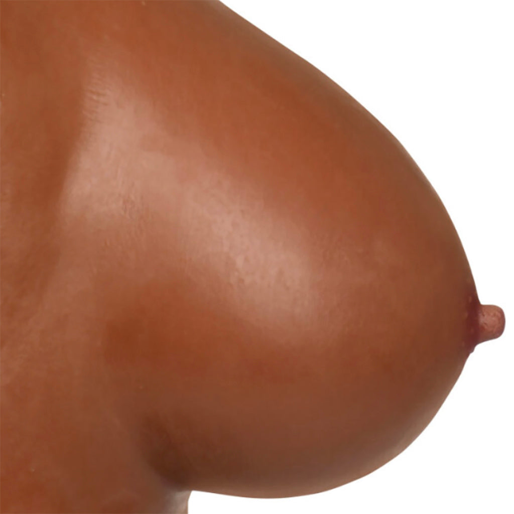 Master Series Perky Pair D-Cup Silicone Breasts in Dark Sexual Wellness > Gender Expression and Affirmation