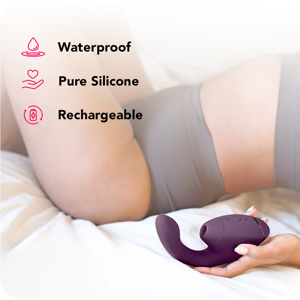 Womanizer Next Duo Clitoral Suction & G-Spot Vibe in Purple Vibrators > G-Spot Vibrators