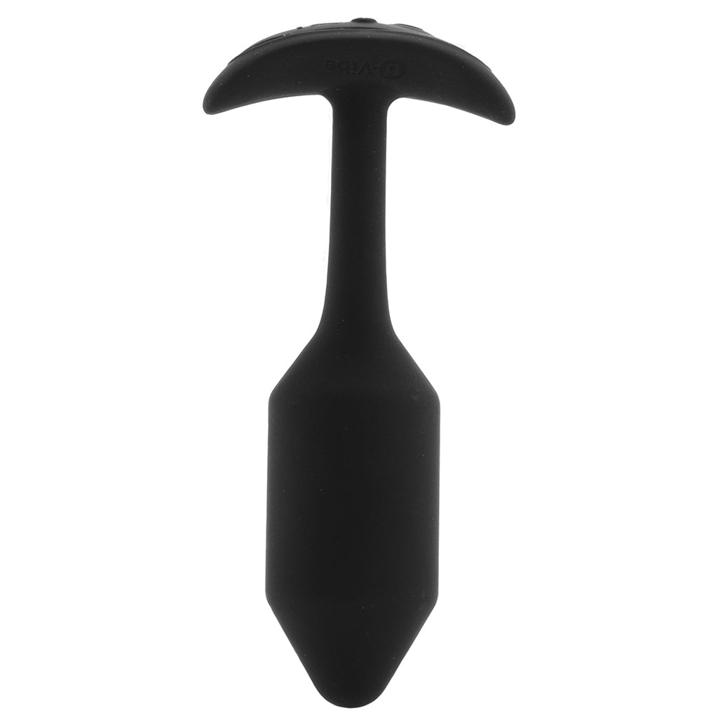 Vibrating Weighted Silicone Snug Plug in Medium Anal Sex Toys > Butt Plugs