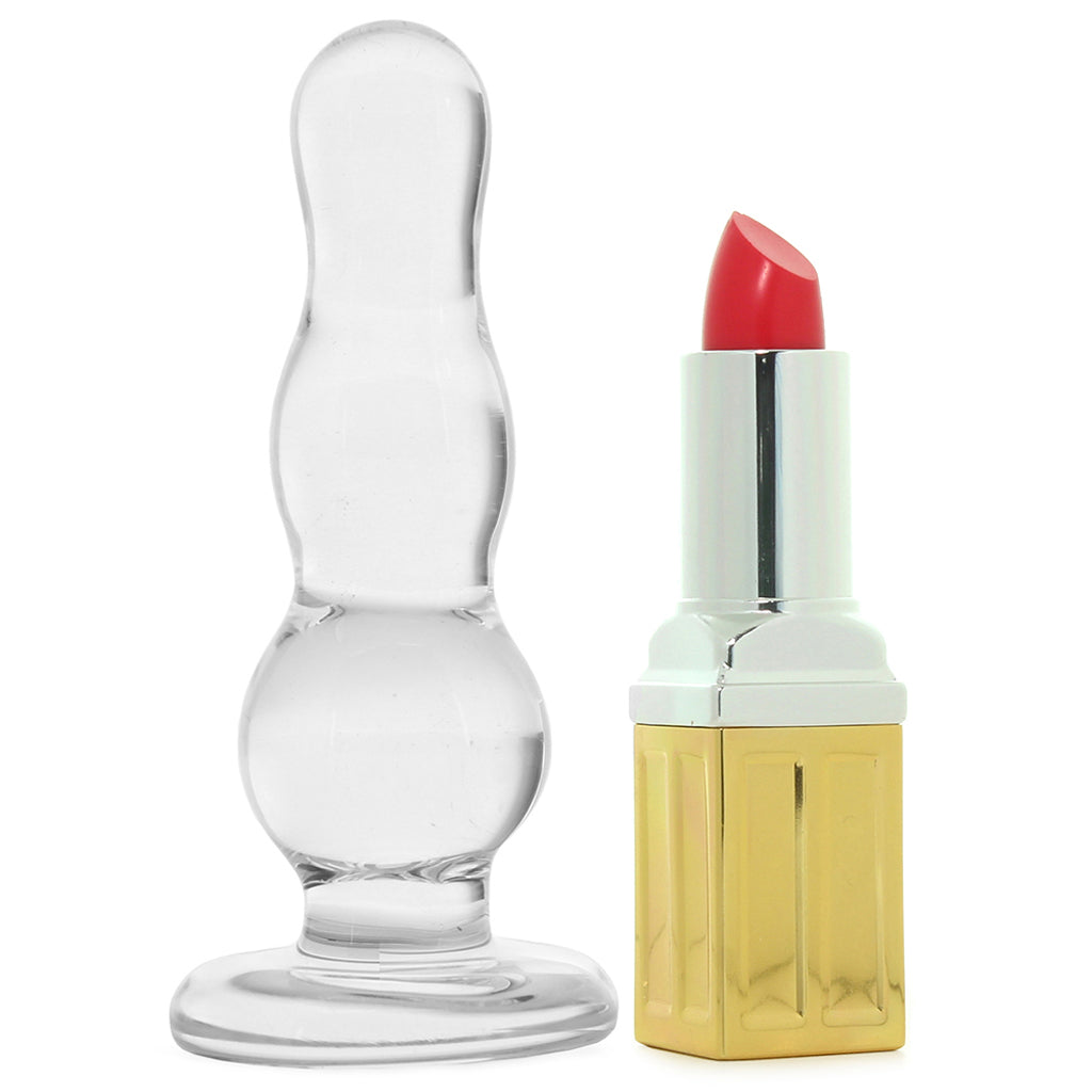gläs 4 Inch Glass Butt Plug Anal Sex Toys > Butt Plugs