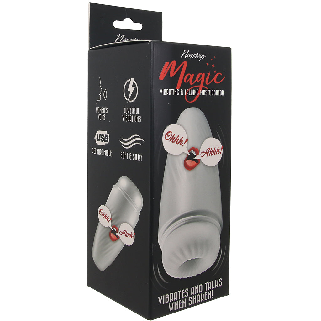 Magic Vibrating & Talking Masturbator Male Masturbators > Self-Contained Strokers