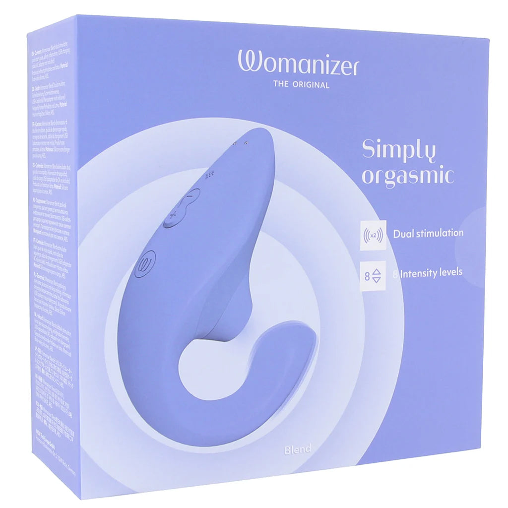 Womanizer Blend Dual Stimulator in Blue Vibrators > G-Spot Vibrators