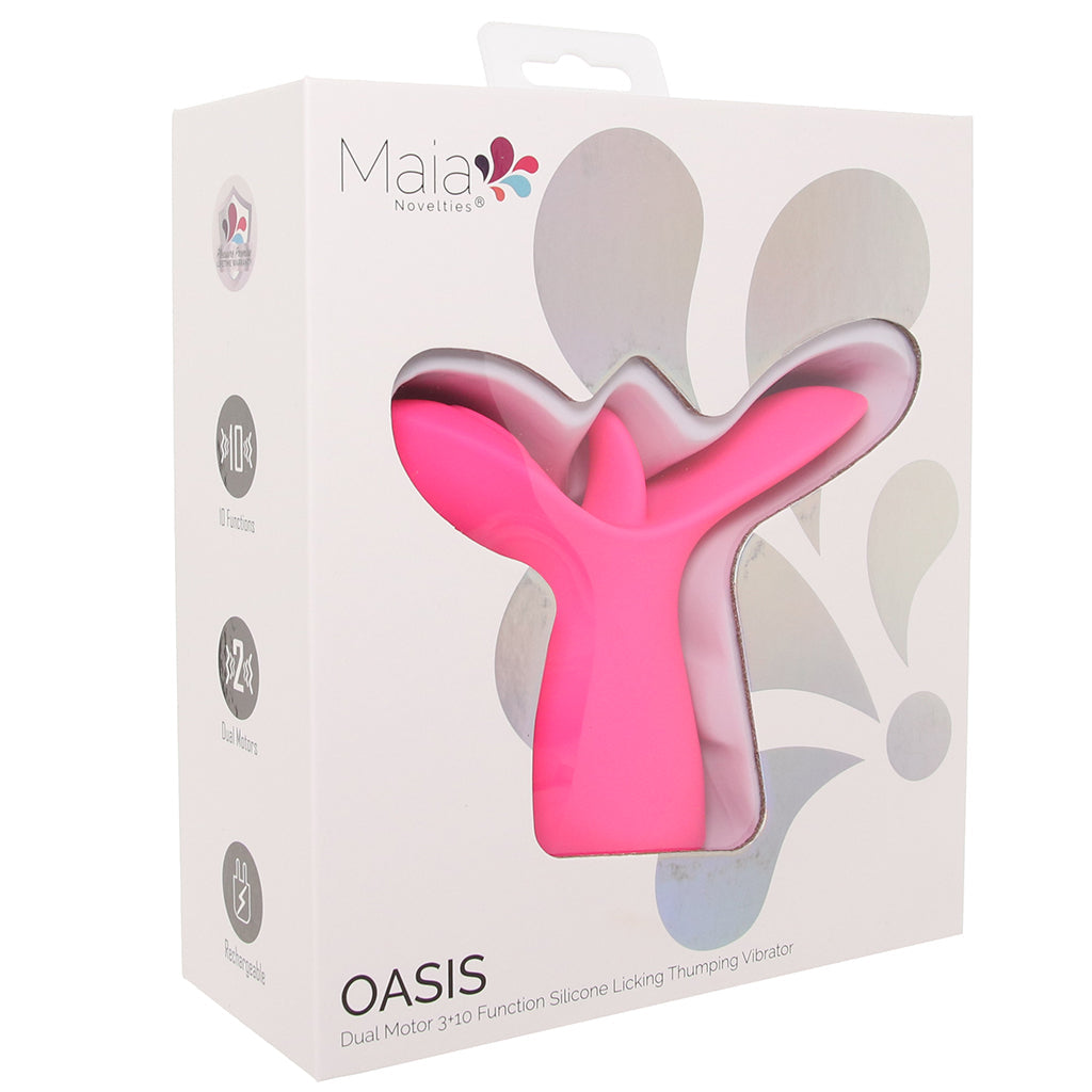 Oasis Silicone Licking Thumping Vibe Vibrators > Clitoral Stimulators