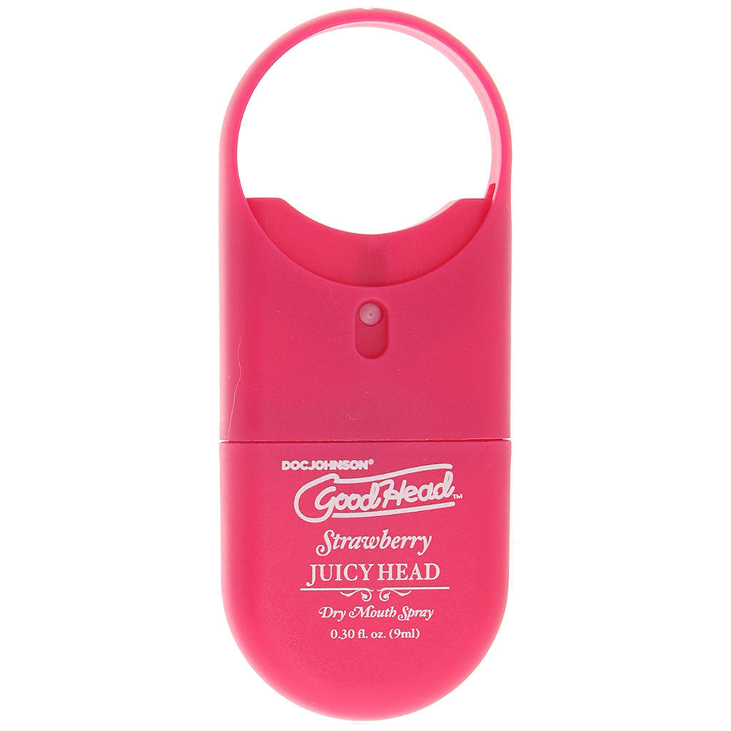 GoodHead Juicy Head Dry Mouth Spray To-Go in Strawberry Lubes and Lotions > Flavored Sex Lubes