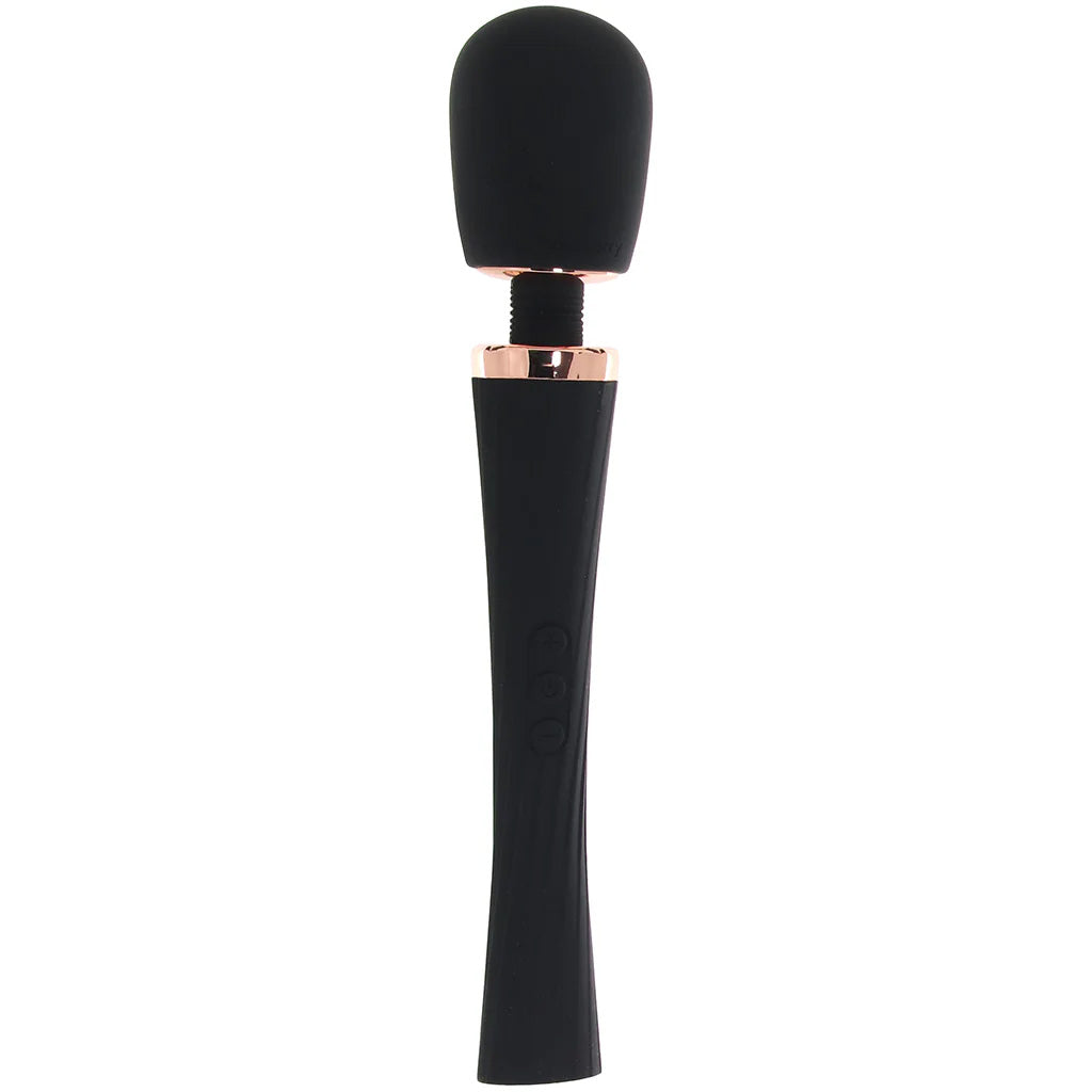 PinkCherry Luxury Slim Rechargeable Wand in Black Vibrators > Wands