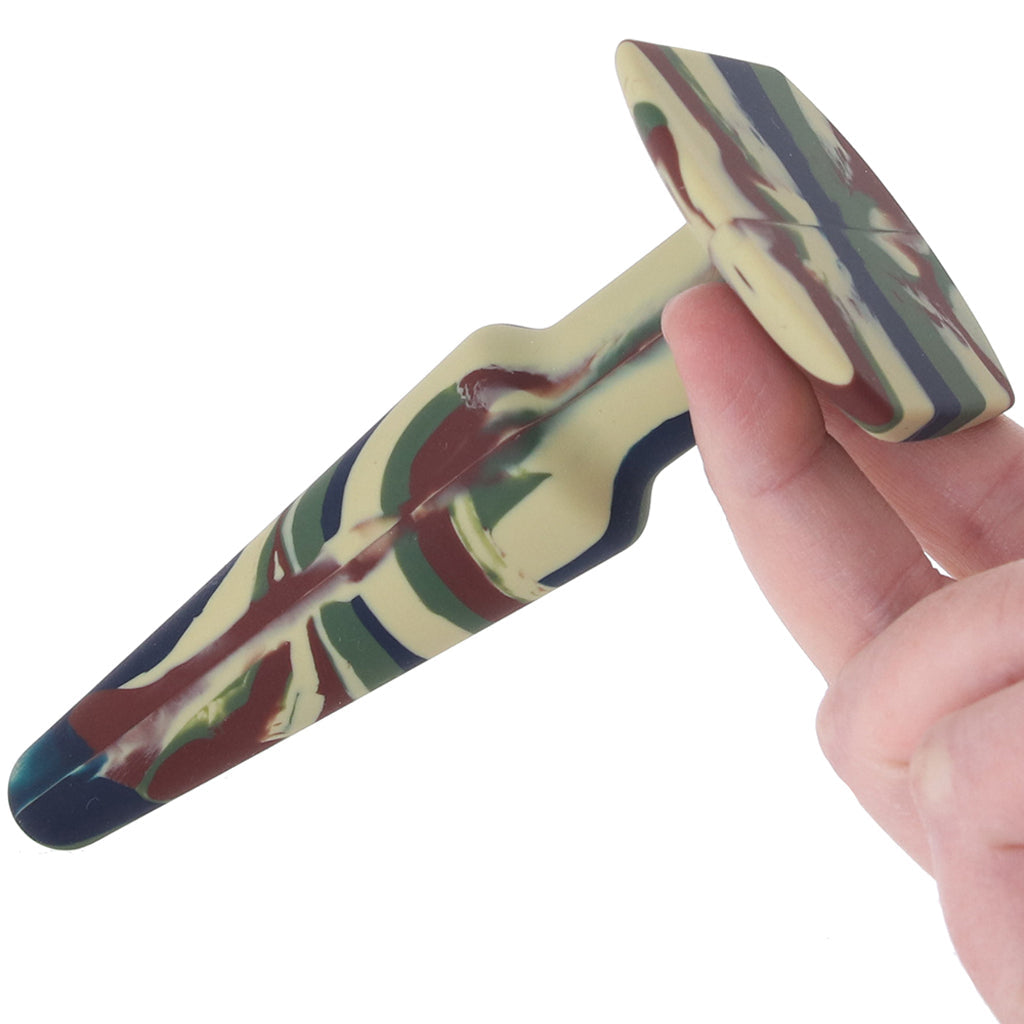 A-Play Groovy 5 Inch Anal Plug in Camo Anal Sex Toys > Butt Plugs