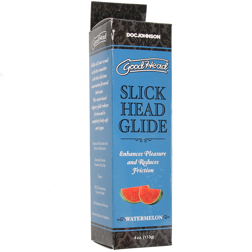 GoodHead Slick Head Glide in Box 4oz/113g in Watermelon Lubes and Lotions > Flavored Sex Lubes