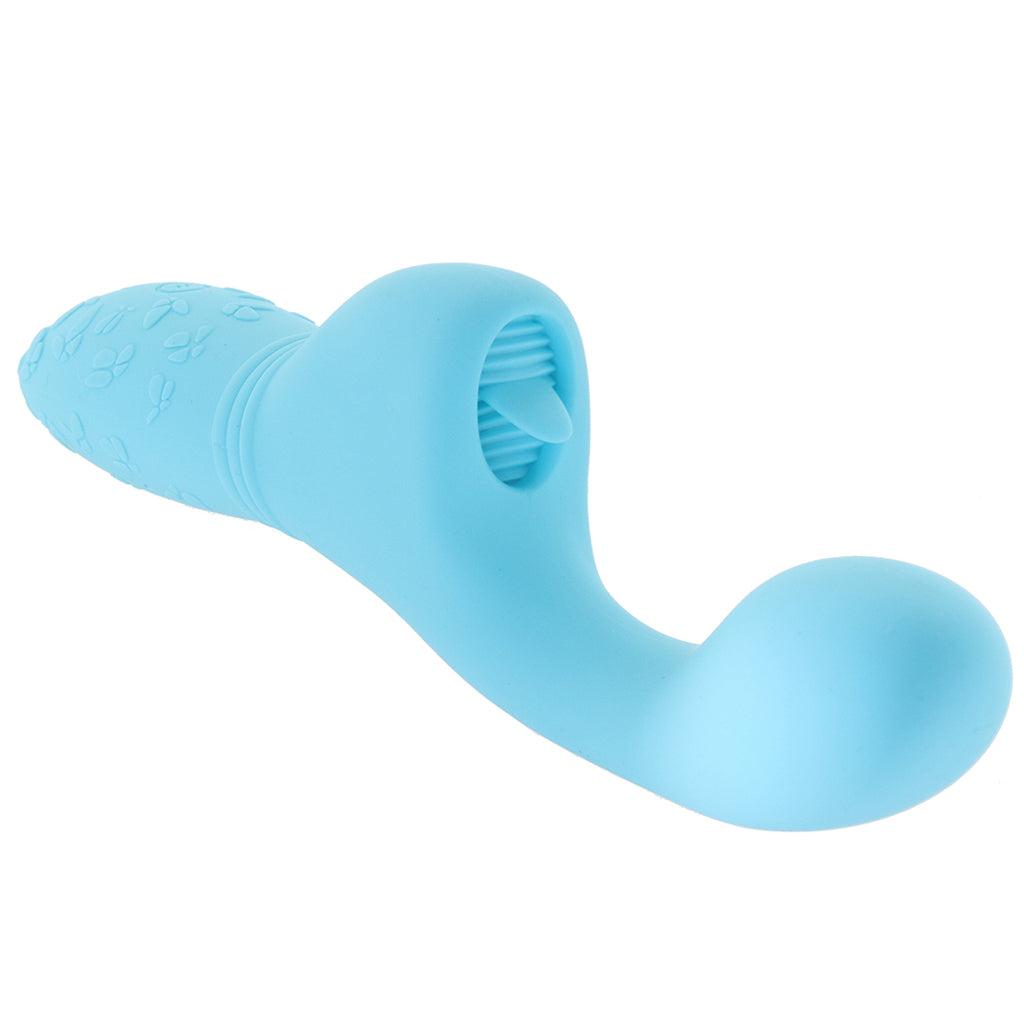 Rechargeable Butterfly Kiss Flicker Vibrator in Blue Vibrators > G-Spot Vibrators