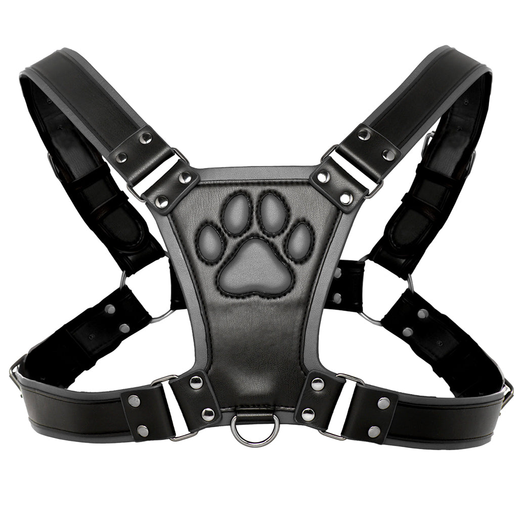 Master Series Alpha Pup Bulldog Harness in Black Bondage and Fetish > Men's Bondage Wear