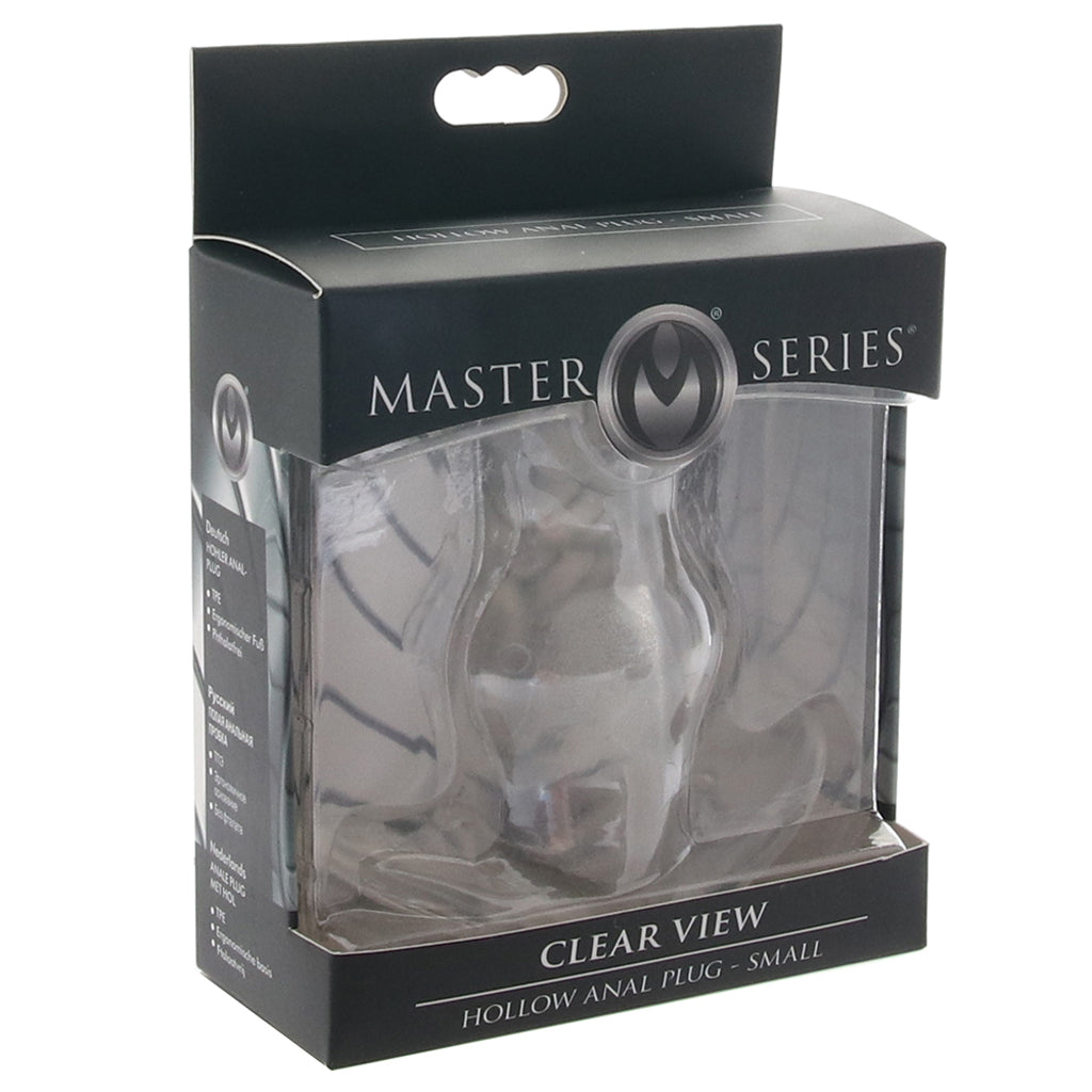 Master Series Clear View Hollow Anal Plug Anal Sex Toys > Butt Plugs