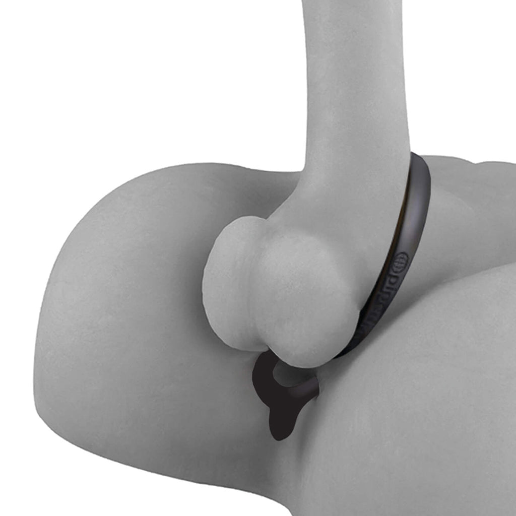 Anal Fantasy Ass-Gasm Beaded Cock Ring Plug in Black Cock Rings