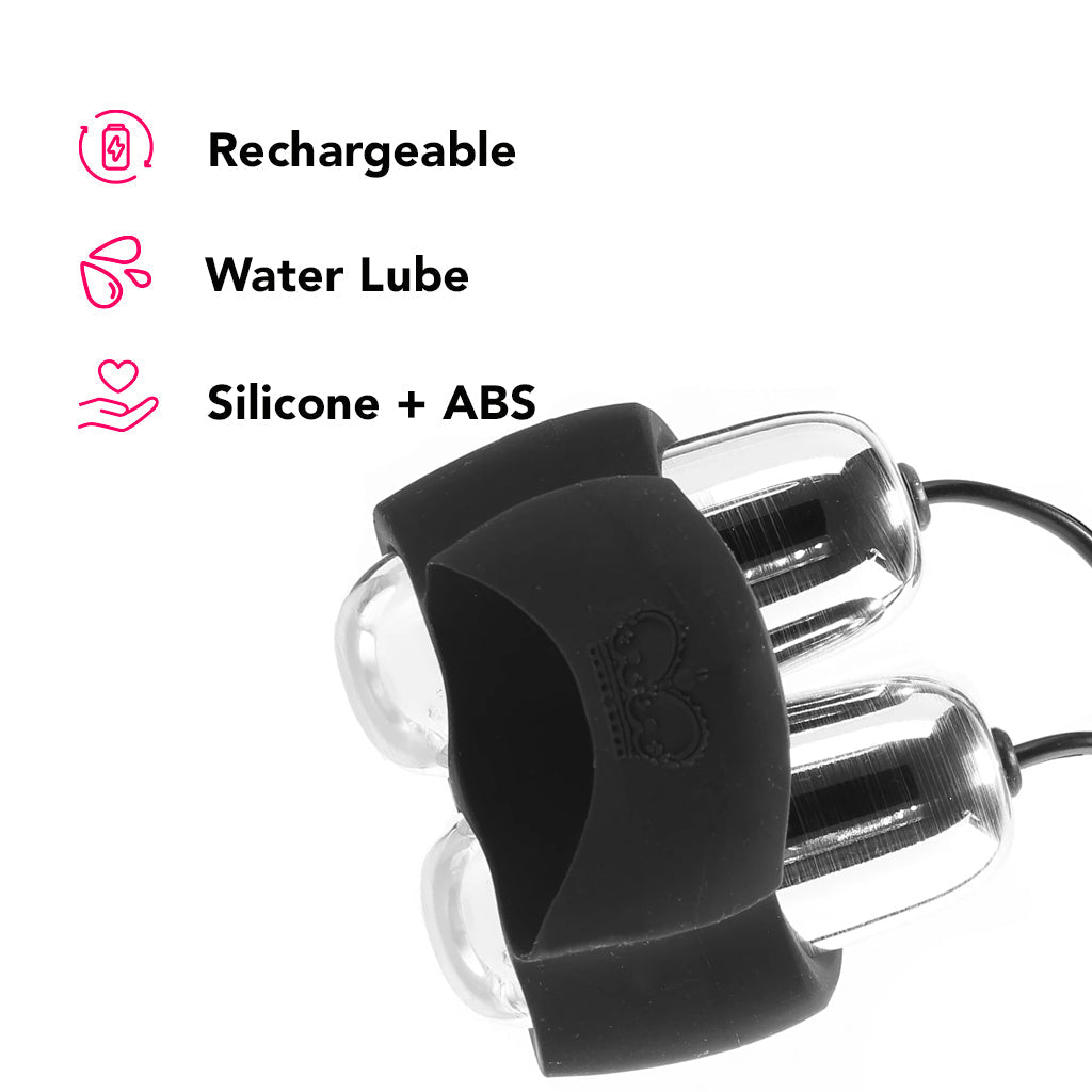 Jett Treble & Bass Guybrator Frenulum Stimulator Male Masturbators > Vibrating