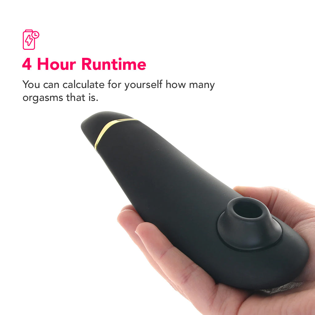 Womanizer Premium 2 Pleasure Air Stimulator in Black Vibrators > Clitoral Stimulators