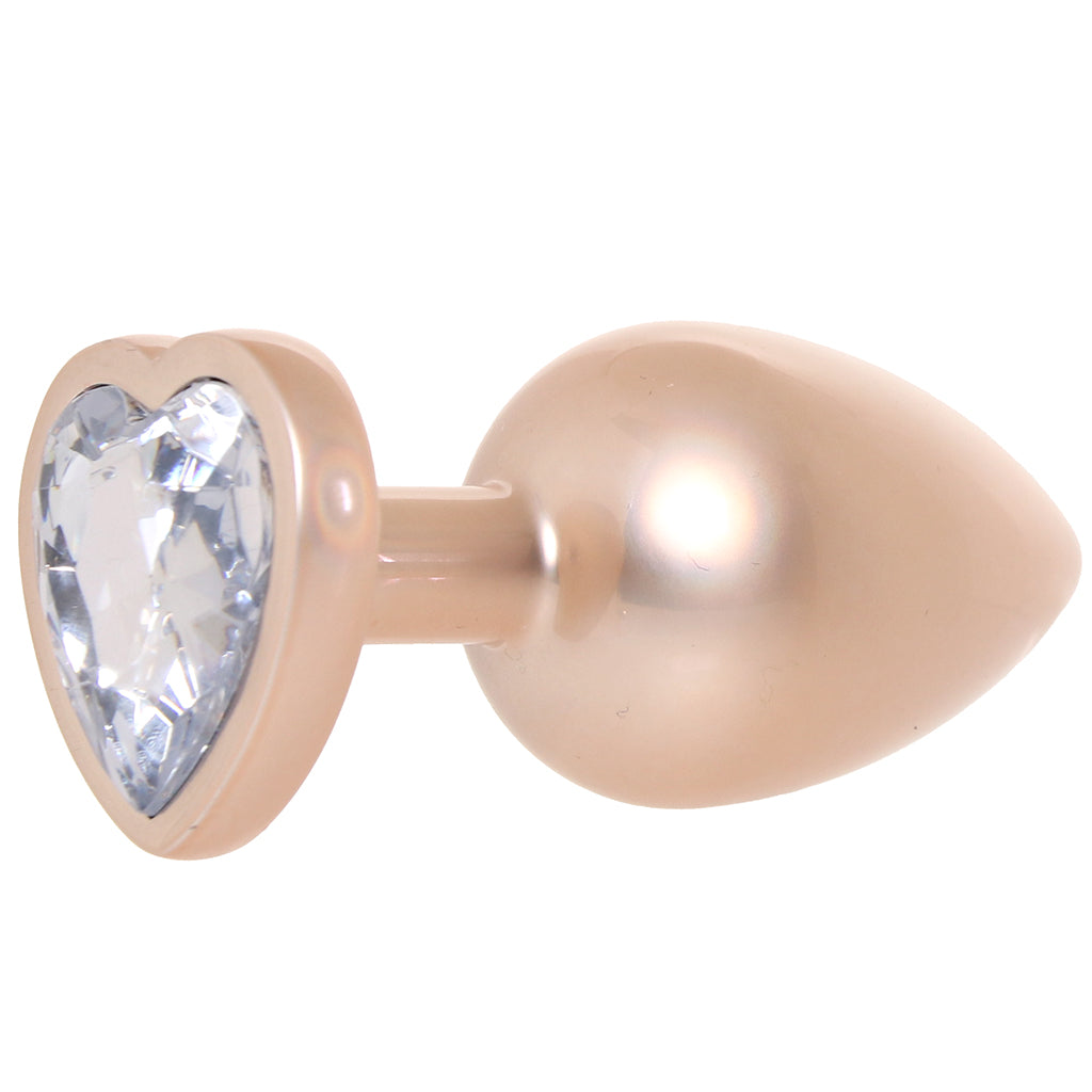 Booty Bling Gold Metal Jewelled Butt Plug in Large Anal Sex Toys > Butt Plugs