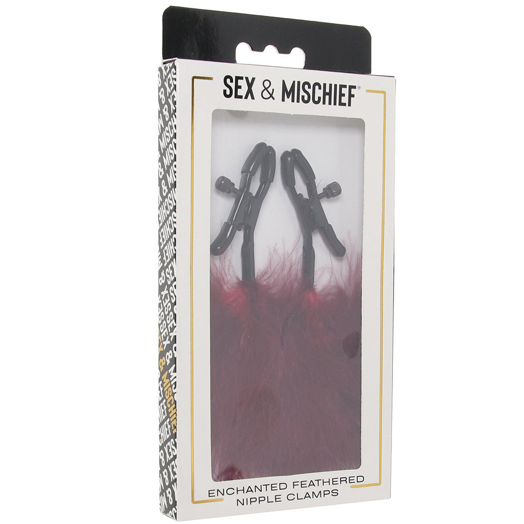 Enchanted Feathered Nipple Clamps Bondage and Fetish > Nipple Stimulators & Clamps