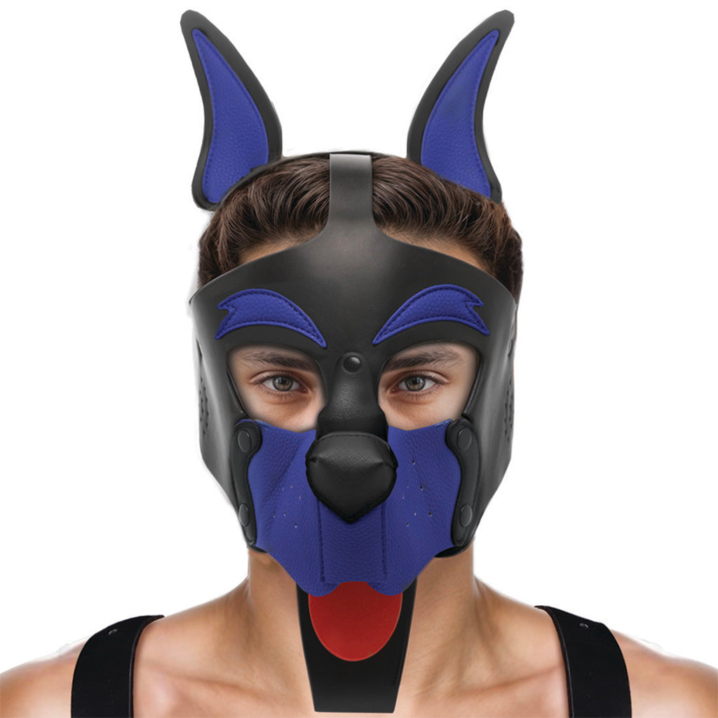 Kanine Kolection Alpha Dog Pup Hood in Blue Bondage and Fetish > Pleasure Masks and Dress Up Play