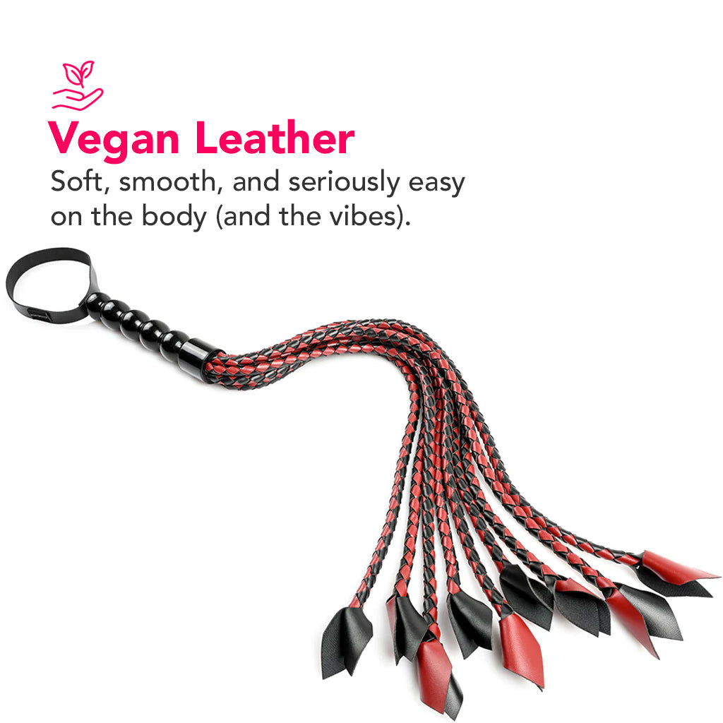 Saffron Braided Flogger Bondage and Fetish > Whips and Crops