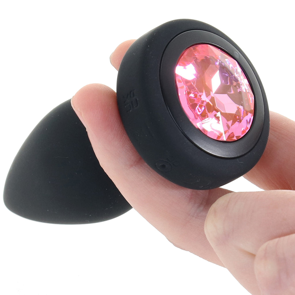 Booty Sparks Pink Gem Vibrating Anal Plug in Small Anal Sex Toys > Butt Plugs