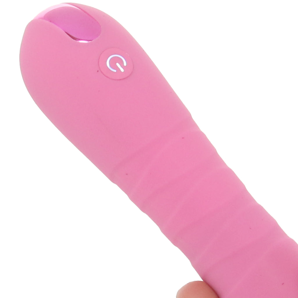 Pretty in Pink Crush Thrusting Vibe Vibrators > Bullet and Egg Vibrators