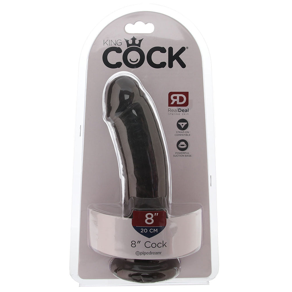 King Cock 8 Inch Dildo in Brown Dildo Sex Toys > Realistic Dildos