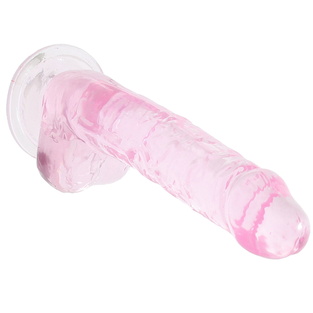 Naturally Yours 7 Inch Crystalline Dildo in Rose Dildo Sex Toys > Realistic Dildos