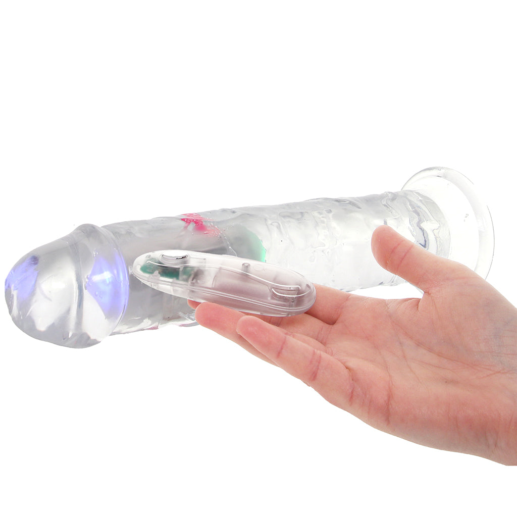 RealRock 8 Inch Light Up Vibrating Dildo Vibrators > Realistic Vibrator Dildos