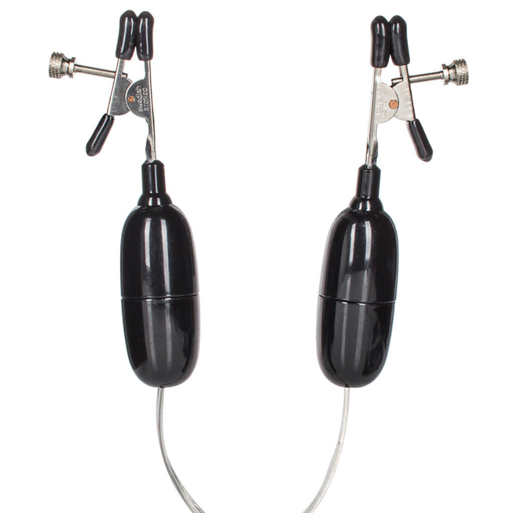 nipple play Vibrating Nipple Clamps Bondage and Fetish > Nipple Stimulators & Clamps