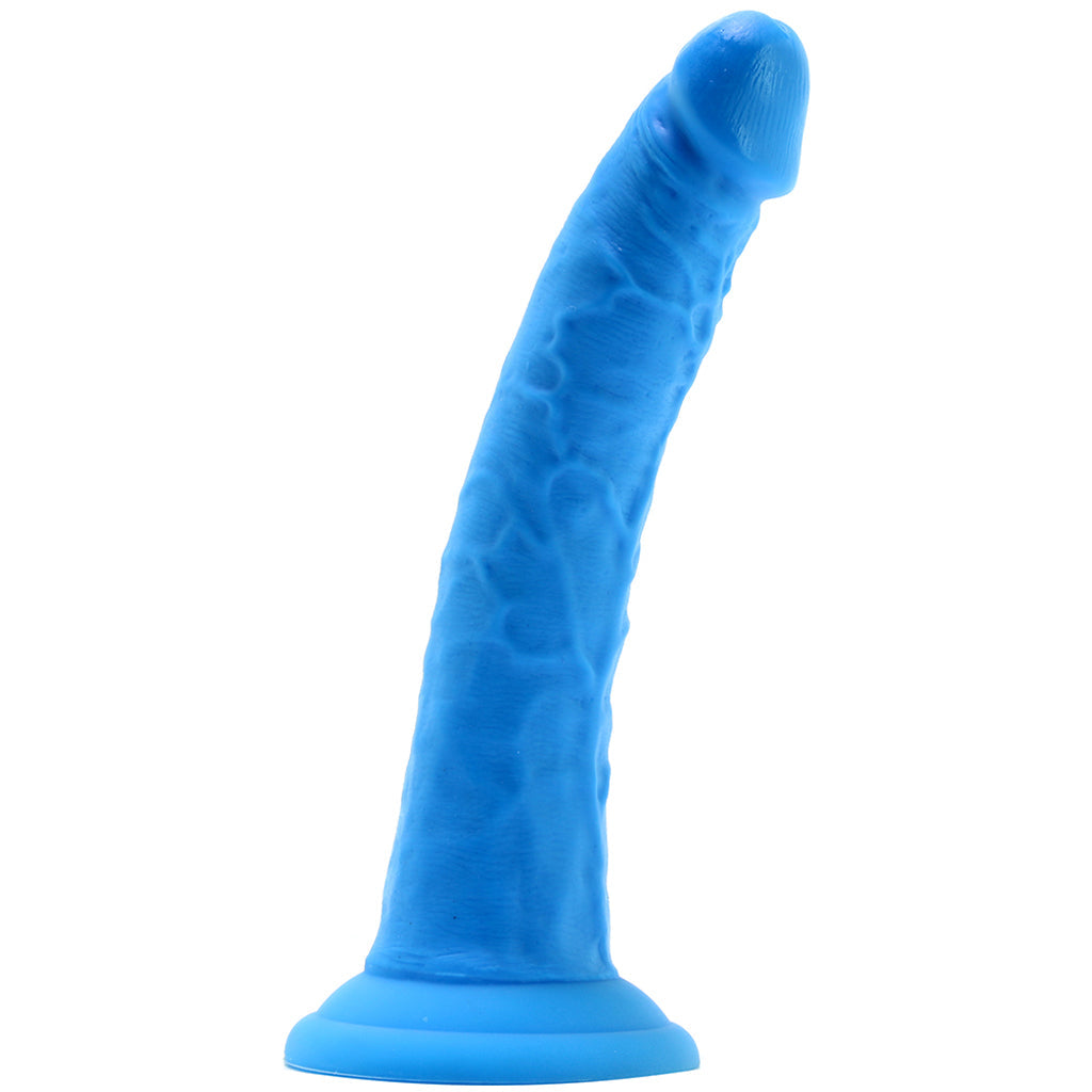 Neo Elite 7.5 Inch Dual Density Silicone Cock in Blue Dildo Sex Toys > Realistic Dildos
