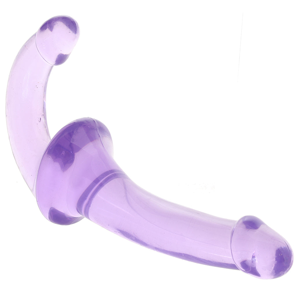Strapless Strap-On Wearable Jelly Dildo in Purple Dildo Sex Toys > G-Spot Dildos