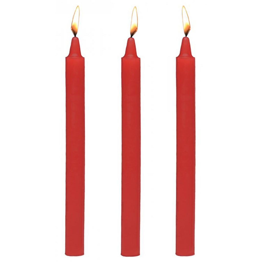 Master Series Fire Sticks Drip Candle Set of 3 in Red Bondage and Fetish > Tools & Accessories