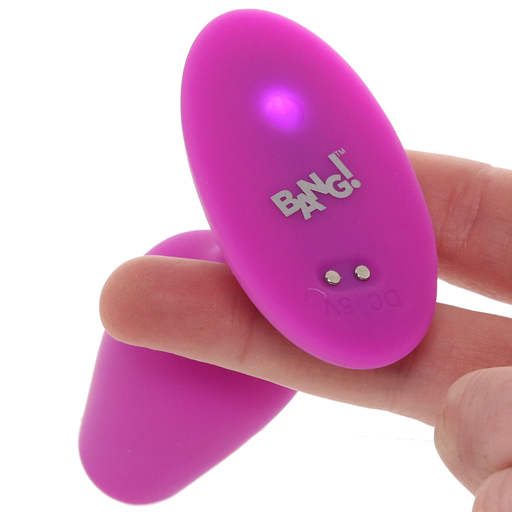 Bang! Vibrating Silicone Butt Plug in Purple Anal Sex Toys > Butt Plugs