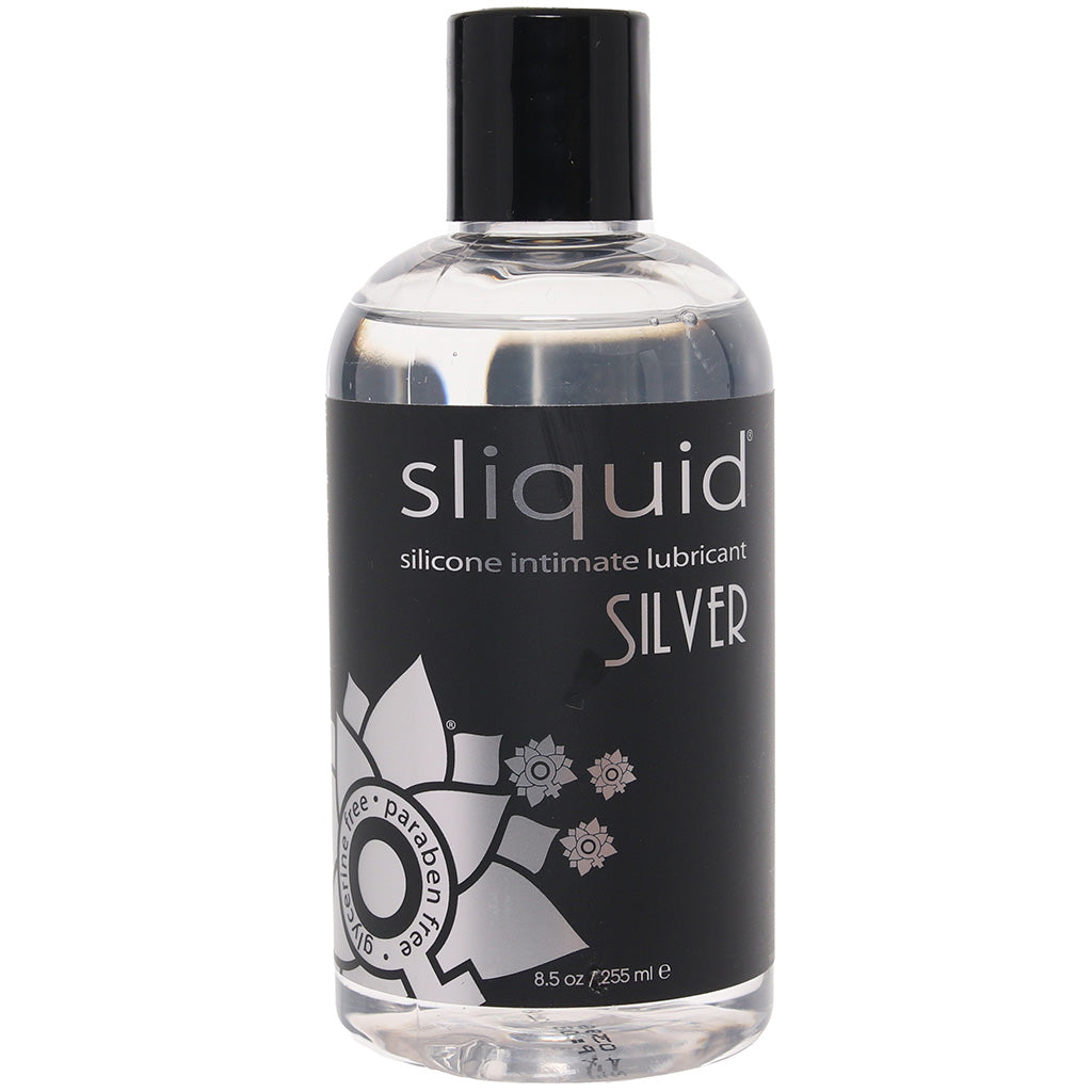 Silver Silicone Intimate Lubricant in 8.5oz/255ml Lubes and Lotions > Silicone Based Sex Lubes
