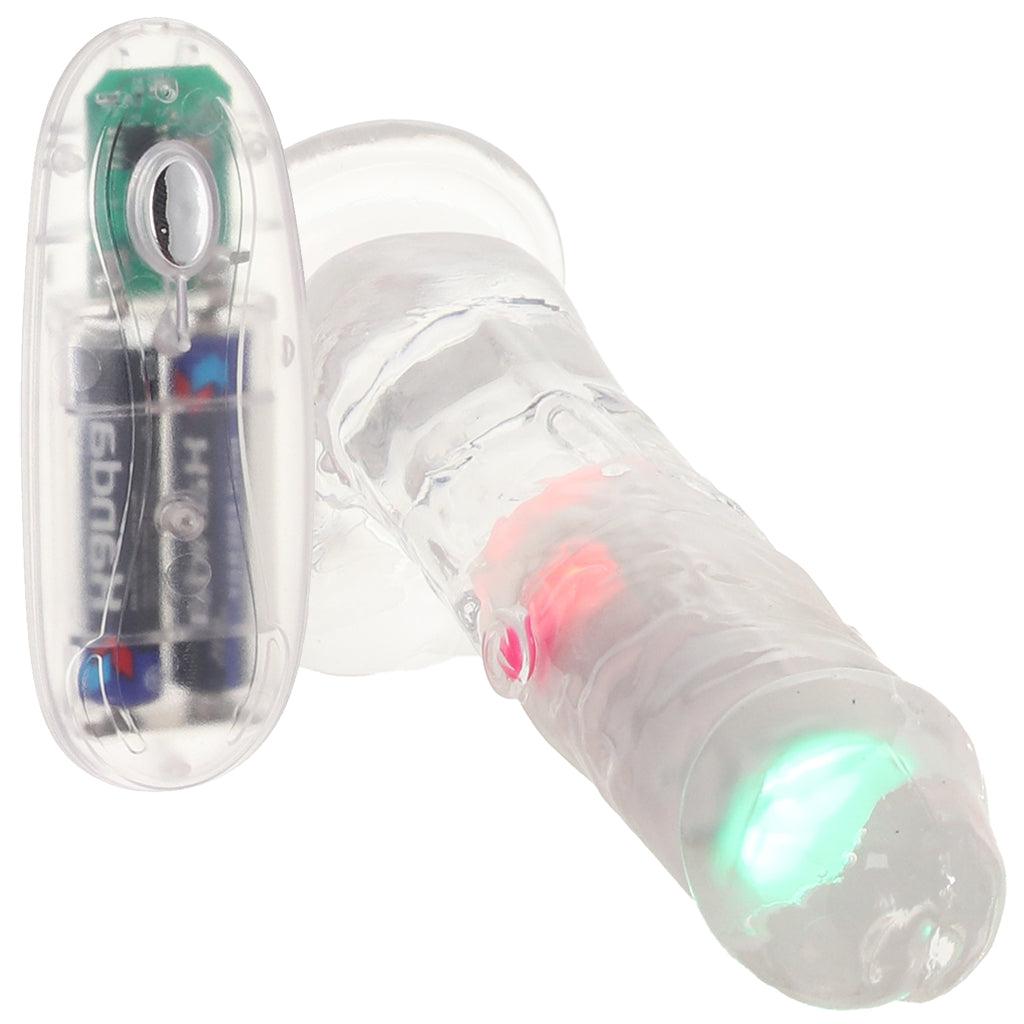RealRock 6 Inch Light Up Vibrating Ballsy Dildo Vibrators > Realistic Vibrator Dildos