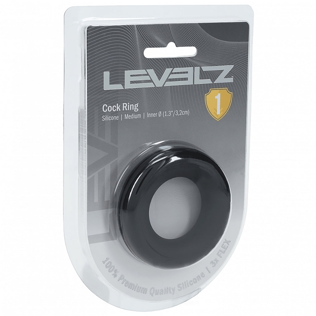 LEVELZ Silicone Medium Cock Ring in 1.3"/3.2cm Cock Rings