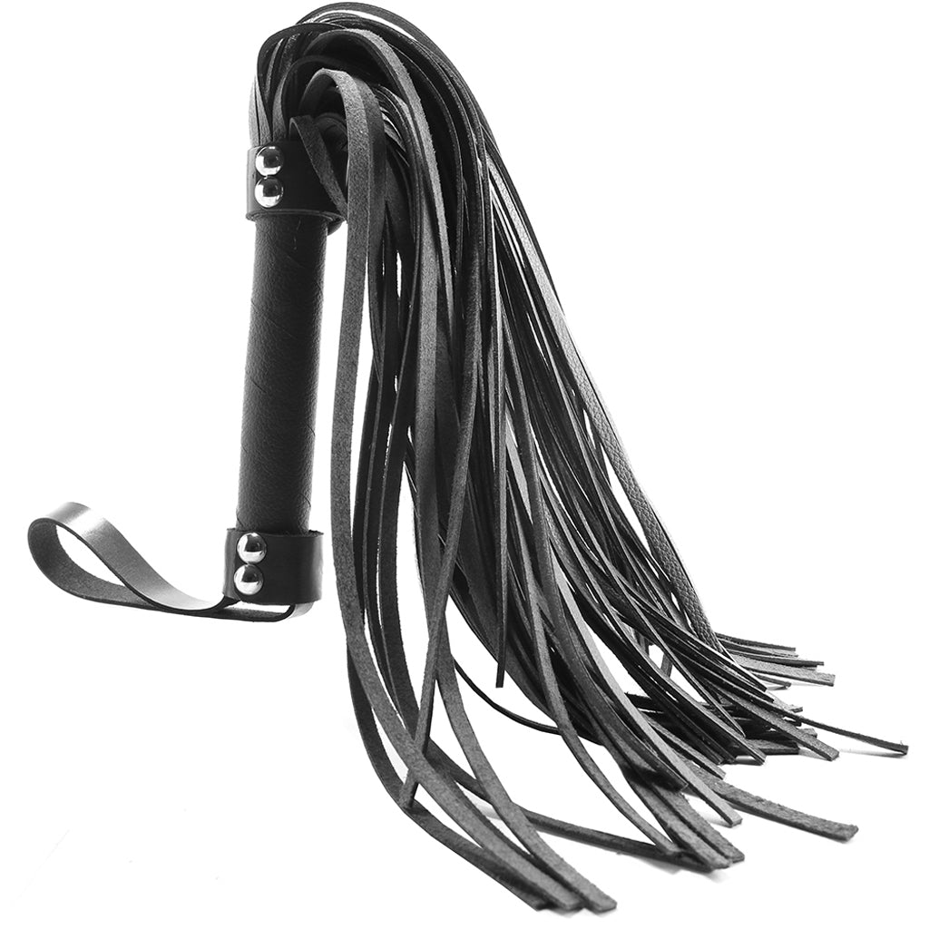 Leather Flogger in Black Bondage and Fetish > Whips and Crops