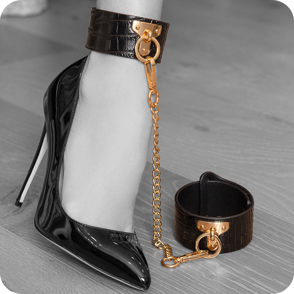 Ouch! Rome Collection Leg Cuffs Bondage and Fetish > Wrist and Ankle Cuffs