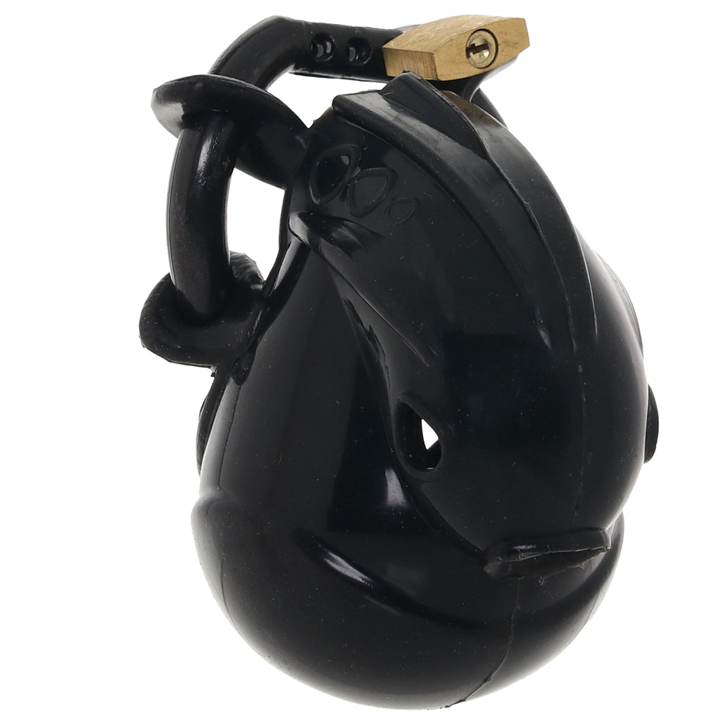 Blueline Full Restraint Silicone Chastity Device in Black Bondage and Fetish > Cock and Ball Devices