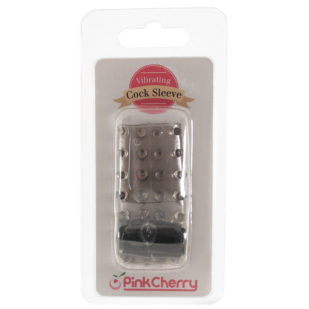 PinkCherry Vibrating Cock Sleeve in Smoke Cock Rings